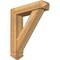 Ekena Millwork Traditional Arts and Crafts Rough Sawn Bracket w/ Offset Brace, Western Red Cedar, 6"W x 24"D x 28"H BKT0604X24X28TRA03RWR - alternate 1